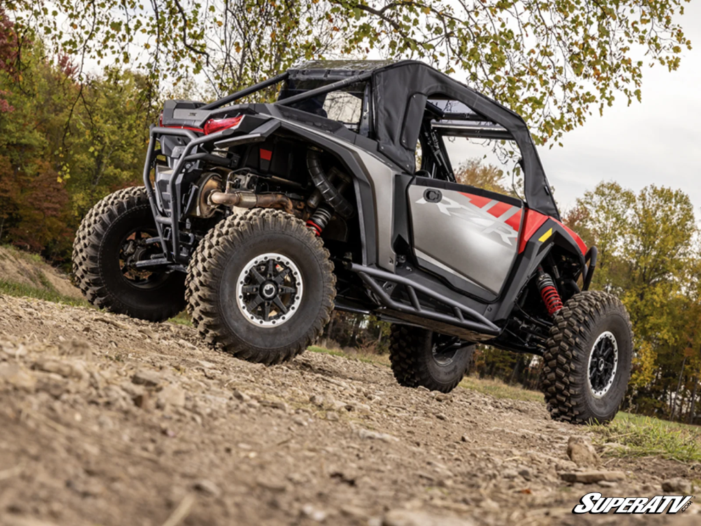 A RZR XP sporting SuperATV Tree Kickers