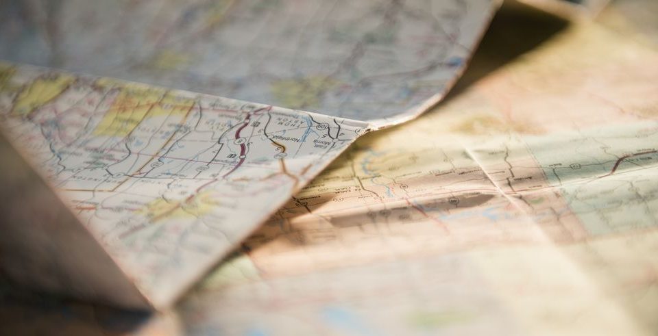paper road map