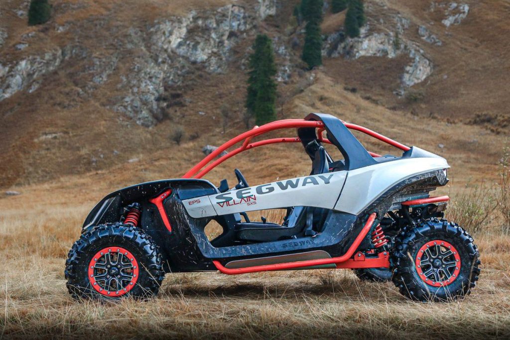 A Segway Villain UTV shown in profile from the driver's side.