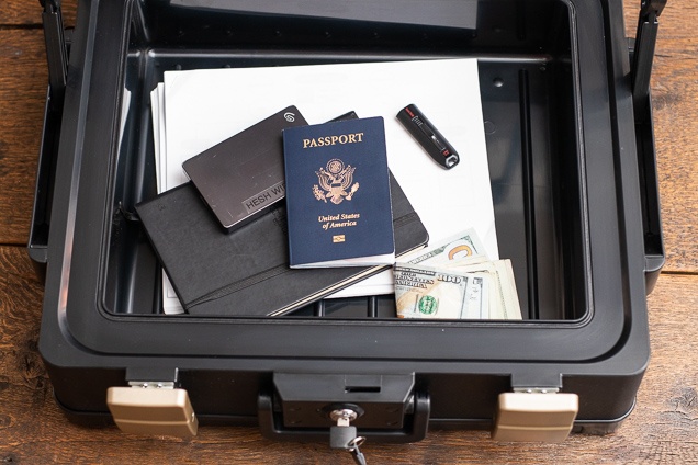 Passport in safe
