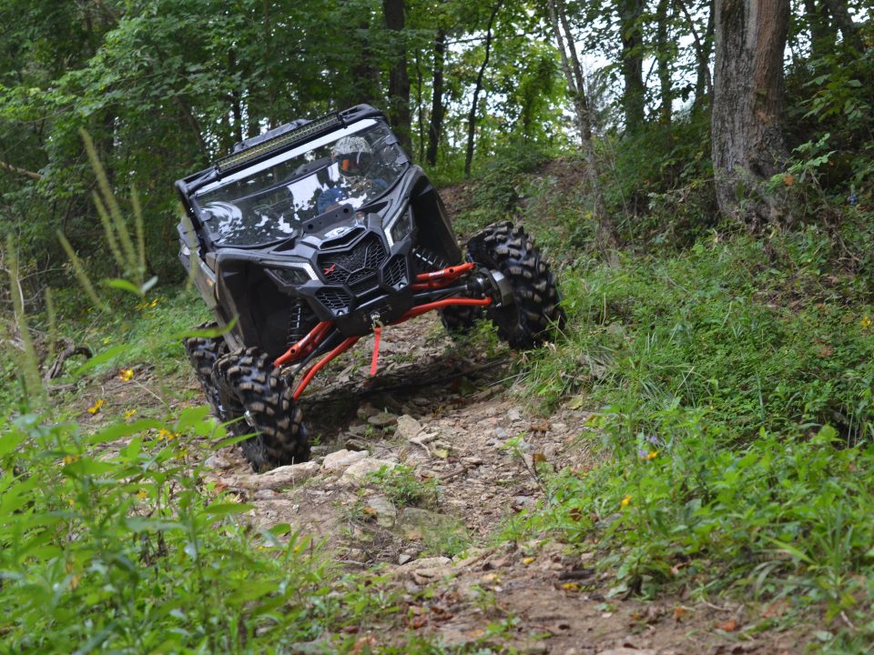 UTV in woods