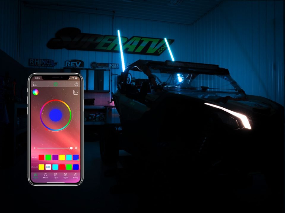 SuperATV whip lights