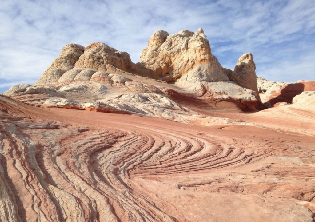 Trail in desert