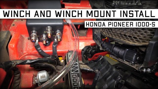 A winch solenoid on a Honda Pioneer
