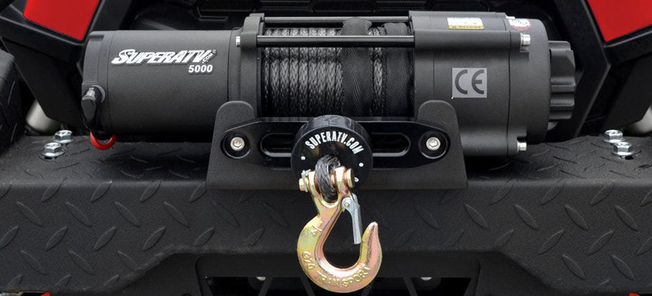 SuperATV 5300 Winch installed